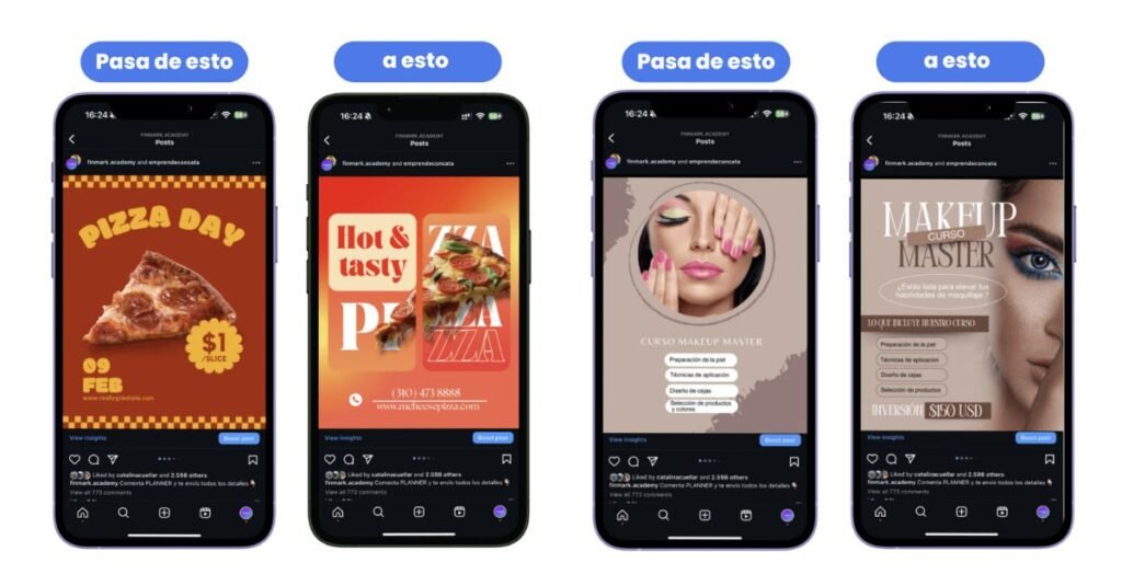 Plataforma de diseño grafico y generacion de contenido Canva para Redes Sociales y Tiendas Online